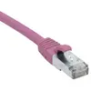 Image de Cordon Rj45 Catégorie 6a F/utp Lsoh Snagless Rose - 25 M