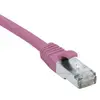 Image de Cordon Rj45 Catégorie 6a S/ftp Lsoh Snagless Rose - 25 M