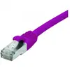 Image de Exertis Connect Câble de raccordement CAT. 6, F/UTP, PoE, sans halogène, violet, 30.0 m Câble de raccordement (F/UTP, CAT6, 30 m), Câble réseau