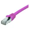 Image de Exertis Connect Câble patch CAT. 6, F/UTP, PoE, sans halogène, rose, 1,0 m Câble patch blindé avec protection de (F/UTP, CAT6, 1 m), Câble réseau