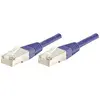 Image de Exertis Connect Câble de raccordement S/FTP, PiMF, CAT.6, violet, 1,5 m Câble de raccordement avec protection (S/FTP, CAT6, 1.50 m), Câble réseau