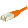 Image de Exertis Connect Câble de raccordement S/FTP, PiMF, CAT.6, orange, 2,0 m Câble de raccordement avec protection (S/FTP, CAT6, 2 m), Câble réseau