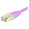 Image de Exertis Connect Câble de raccordement S/FTP, PiMF, CAT.6, rose, 15,0 m Câble de raccordement avec protection contre (PiMF, S/FTP, CAT6, 15 m), Câble réseau