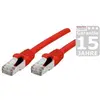 Image de Générique Cat6A RJ45 Patch cable S/FTP TPE ecofriendly snagless red certified GRS - 0.15m (PiMF, S/FTP, CAT6a, 0.15 m), Câble réseau