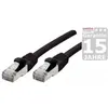 Image de Générique Cat6A RJ45 Patch cable S/FTP TPE ecofriendly snagless black GRS certified- 0.15m (S/FTP, CAT6a, 0.15 m), Câble réseau