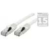 Image de Générique Cat6A RJ45 Patch cable S/FTP TPE ecofriendly snagless white certified GRS - 0.5m (S/FTP, CAT6a, 0.50 m), Câble réseau