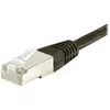 Image de Exertis Connect Câble de raccordement S/FTP, PiMF, CAT.6, noir, 0.15 m Câble de raccordement avec protection contre (S/FTP, CAT6, 0.15 m), Câble réseau
