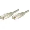 Image de Exertis Connect Câble de raccordement S/FTP, PiMF, CAT.6, gris, 0.3 m Câble de raccordement avec protection contre (S/FTP, CAT6, 0.30 m), Câble réseau
