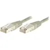 Image de Exertis Connect Câble de raccordement S/FTP, PiMF, CAT.6, gris, 0.7 m Câble de raccordement avec protection contre (S/FTP, CAT6, 0.70 m), Câble réseau