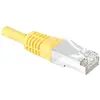 Image de Exertis Connect Câble de raccordement S/FTP, PiMF, CAT.6, jaune, 1,0 m Câble de raccordement avec protection contre (S/FTP, CAT6, 1 m), Câble réseau