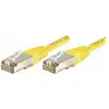 Image de Exertis Connect Câble de raccordement S/FTP, PiMF, CAT.6, jaune, 10,0 m Câble de raccordement avec protection (S/FTP, CAT6, 10 m), Câble réseau