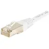 Image de Exertis Connect Câble de raccordement S/FTP, PiMF, CAT.6, blanc, 15,0 m Câble de raccordement avec protection (S/FTP, CAT6, 15 m), Câble réseau