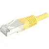 Image de Exertis Connect Câble de raccordement S/FTP, PiMF, CAT.6, jaune, 30,0 m Câble de raccordement avec protection (PiMF, S/FTP, 30 m), Câble réseau