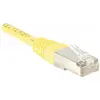 Image de Exertis Connect Câble de raccordement F/UTP, CAT.5e, jaune, 0.3 m Câble de raccordement avec protection contre les (F/UTP, CAT5e, 0.30 m), Câble réseau