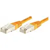Image de Exertis Connect Câble de raccordement F/UTP, CAT.6, orange, 7.0 m Câble de raccordement avec protection contre les (F/UTP, CAT6, 7 m), Câble réseau