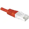 Image de Exertis Connect Câble patch S/FTP (PIMF), CAT.6A EIA/TIA, Class EA, rouge, 1,0 m Câble patch avec coude (S/FTP, CAT6a, 1 m), Câble réseau