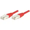 Image de Exertis Connect Câble patch S/FTP (PIMF), CAT.6A EIA/TIA, Class EA, rouge, 25,0 m Câble patch avec coude (CAT6a, 25 m), Câble réseau