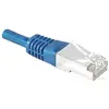 Image de Exertis Connect Câble patch S/FTP (PIMF), CAT.6A EIA/TIA, Class EA, bleu, 3.0 m Câble patch avec coude (S/FTP, CAT6a, 3 m), Câble réseau