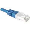 Image de Exertis Connect Câble patch S/FTP (PIMF), CAT.6A EIA/TIA, Class EA, bleu, 7,5 m Câble patch avec coude (S/FTP, CAT6a, 7.50 m), Câble réseau
