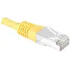 Image de Exertis Connect Câble patch S/FTP (PIMF), CAT.6A EIA/TIA, Class EA, jaune, 20,0 m Câble patch avec coude (S/FTP, CAT6a, 20 m), Câble réseau