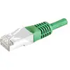 Image de Exertis Connect Câble patch S/FTP (PIMF), CAT.6A EIA/TIA, Class EA, vert, 7,5 m Câble patch avec coude (CAT6a, 7.50 m), Câble réseau