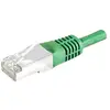 Image de Exertis Connect Câble patch S/FTP (PIMF), CAT.6A EIA/TIA, Class EA, vert, 15,0 m Câble patch avec un coude (S/FTP, CAT6a, 15 m), Câble réseau