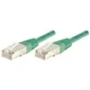 Image de Exertis Connect Câble patch S/FTP (PIMF), CAT.6A EIA/TIA, Class EA, vert, 20,0 m Câble patch avec coude (S/FTP, CAT6a, 20 m), Câble réseau