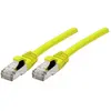 Image de Exertis Connect Câble de raccordement S/FTP (PiIMF), Cat 6A (EIA/TIA), jaune, 5.0 m Câble de raccordement avec (S/FTP, CAT6a, 5 m), Câble réseau
