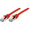 Image de Exertis Connect Câble patch S/FTP (PiIMF), Cat 6A (EIA/TIA), rouge, 1,0 m Câble patch avec protection anti-plis (S/FTP, CAT6a, 1 m), Câble réseau