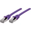 Image de Exertis Connect Câble patch S/FTP (PiIMF), Cat 6A (EIA/TIA), violet, 1,0 m Câble patch avec coude particulièrement (S/FTP, CAT6a, 1 m), Câble réseau
