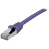 Image de Exertis Connect Câble patch S/FTP (PiIMF), Cat 6A (EIA/TIA), violet, 7,5 m Câble patch avec un coude (S/FTP, CAT6a, 7.50 m), Câble réseau