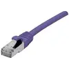 Image de Exertis Connect Câble patch S/FTP (PiIMF), Cat 6A (EIA/TIA), violet, 15,0 m Câble patch avec coude particulièrement (S/FTP, CAT6a, 15 m), Câble réseau