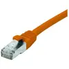Image de Exertis Connect Câble de raccordement S/FTP (PiIMF), Cat 6A (EIA/TIA), orange, 0.3 m Câble de raccordement avec (PiMF, S/FTP, CAT6a, 0.30 m), Câble réseau