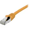 Image de Exertis Connect Câble patch S/FTP (PiIMF), Cat 6A (EIA/TIA), orange, 7,5 m Câble patch avec coude très fin (S/FTP, CAT6a, 7.50 m), Câble réseau
