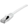 Image de Cordon Blindé Rj45 Blanc 1m Sur Câble Cat 7 S/ftp Lsoh Sng