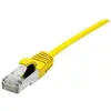 Image de Cordon Patch Blindé Rj45 Jaune 0.5m Cat 6a S/ftp Lsoh Sng