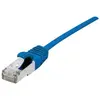 Image de Cordon Patch Blindé Rj45 Fin Bleu 2m Cat 6a S/ftp Lsoh Sng