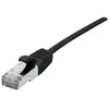Image de Cordon Patch Blindé Rj45 Fin Noir 5m Cat 6a S/ftp Lsoh Sng