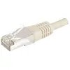 Image de Exertis Connect Câble patch F/UTP, CAT.6a, gris, 0.15 m Pour 10 Gigabit/s, avec protection contre les courbures (CAT6a, 0.15 m), Câble réseau