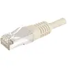 Image de Exertis Connect Câble patch F/UTP, CAT.6a, gris, 0.3 m Pour 10 Gigabit/s, avec protection contre les courbures (F/UTP, CAT6a, 0.30 m), Câble réseau