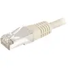 Image de Exertis Connect Câble patch F/UTP, CAT.6A, gris, 30.0 m Pour 10 Gigabit/s, avec protection contre les courbures (F/UTP, CAT6a, 30 m), Câble réseau