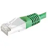 Image de Exertis Connect Câble patch F/UTP, CAT.6a, vert, 1.5 m Pour 10 Gigabit/s, avec protection contre les courbures (CAT6a, 1.50 m), Câble réseau