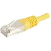 Image de Exertis Connect Câble patch F/UTP, CAT.6a, jaune, 7.5 m Pour 10 Gigabit/s, avec protection extra étroite contre la (F/UTP, CAT6a, 7.50 m), Câble réseau
