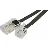Image de Exertis Connect Câble téléphonique, RJ11 mâle vers RJ45 mâle, Noir, 7,0m, Téléphone : accessoires
