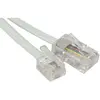 Image de Cordon Téléphonique Rj11 Vers Rj45 Blanc - 10.00m