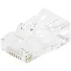 Image de Exertis Connect Fiche modulaire RJ45 Cat. 6A, UTP, pour câbles ronds multibrins, 10 pièces RJ45 plug à sertir (UTP, CAT6a), Câble réseau