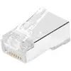 Image de Exertis Connect Fiche modulaire RJ45 Cat. 6A, STP, multi-core, transparent, PU 10 pcs Connecteur RJ45 collé pour C, Serveur : accessoires, Transparent