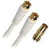 Image de APM - Câble RF - connecteur F mâle pour connecteur F mâle - 5 m - coaxial - blanc