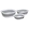 Image de FIVE Simply Smart - Lot de 3 Bassines Rétractables "Retract" 38cm Gris