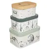 Image de Atmosphera for Kids - Lot de 3 Boîtes de Rangement "Forêt" 36cm Multicolore